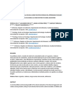 Agresión y Violencia en La Escuela Como Factor de Riesgo Del Aprendizaje Escolar