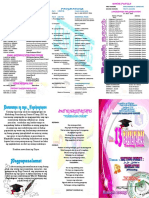 3 Fold Pink Graduation Program