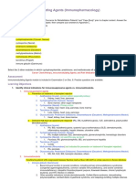 Module 9: Immunomodulating Agents (Immunopharmacology) : Tasks