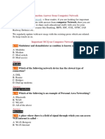 MCQ Computer Network PDF