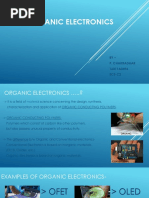 Organic Electronics: BY - P. Chakradhar 16311A0496 ECE-C2