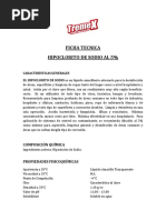 Ficha Tecnica Hipoclorito 5% PDF