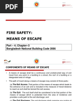 Fire Safety: Means of Escape: - 4 Chapter-3 Bangladesh National Building Code 2006