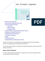 Standard Proctor Test - Procedure - Apparatus - Calculation