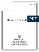 Master Thesis Guidlines