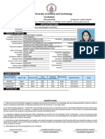 Capital University of Science and Technology: Application Form