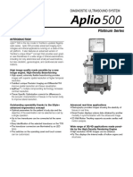 Product Data Aplio 500 Platinum Series