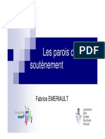 Les Parois de Soutènement