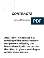 Contracts: General Provisions