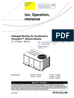 3-0002-00054-1-d Iom in English - Packaged Rooftop Air Conditioners Precedent - Electric - Electric 3 - 10 Tons - 60 HZ