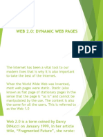 Web 2.0: Dynamic Web Pages