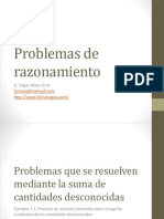 Problemas de Razonamiento - Ejemplo 1