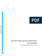 Poverty and Shared Prosperity in Colombia Background Paper For Policy Notes