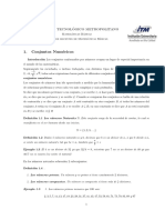 Notas de Clase 1 - Conjuntos Numéricos PDF