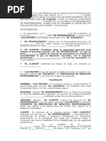 Formato Contrato de Prestación de Servicios