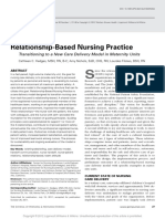 Relationship-Based Nursing Practice: Transitioning To A New Care Delivery Model in Maternity Units