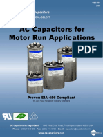 AC Capacitors For Motor Run Applications: Proven EIA 456 Compliant