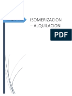 Isomerizacion y Alquilacion