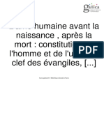 L'ame Humaine, Avant La Naissance, Apres La Mort