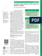 Systematic Review of The Toxicity of Short-Course Oral Corticosteroids in Children