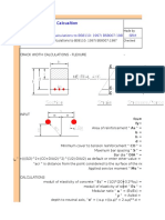 Crack Width Calculation Excel Sheet