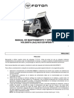 Manual Mantenimmiento Volquetas 4x2 Foton