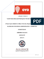 Lead Generation and Enterprise Partnership at OYO'