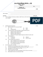 3 Term Worksheet (2018 - 19) : Subject - Science Class - V Name: Sec.