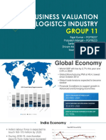 Business Valuation Logistcs Industry: Group 11