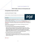 User's Guide For iNEXT Online: Software For Interpolation and Extrapolation of Species Diversity