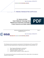 ECSS-Q-ST-70: Materials, Mechanical Parts and Processes