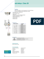 Thermal Overload Relays Class 20