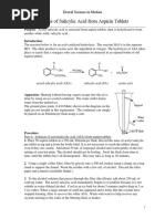 # 14 Synthesis of Salicylic Acid From Aspirin Tablets: Drexel Science in Motion