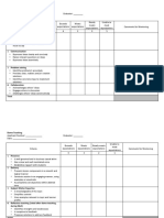 Sample Scoring Sheet