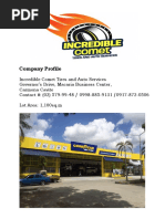 Updated Company Profile - Incredible Comet