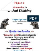 How To Think Critically