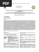 Research Article: Ayurvedic Management of Acute Anterior Uveitis (Pittaja Adhimantha) : A Case Study