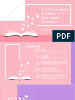 The Use of Traffic Light Cards in Classroom