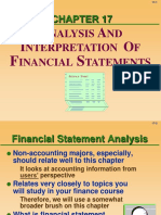 Nalysis ND Nterpretation F Inancial Tatements