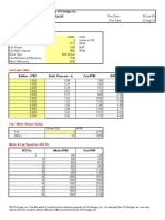 Calculation Authored and Generated by CTC Design, Inc. Fan Laws and Fan HP