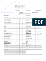 Crane, Hoist and Sling Safety Program: Crane Operator Daily Inspection Checklist