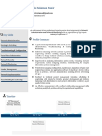 Hafiz Sulaman Nazir: Key Skills Profile Summary