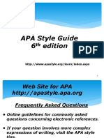 APA Style Guide 6 Edition