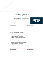 Programmable Logic Controllers: PLC I/O Module Types and PLC Trainer Configuration