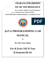 Java Programming Lab Manual