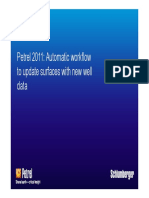 Petrel 2011: Automatic Workflow To Update Surfaces With New Well Data