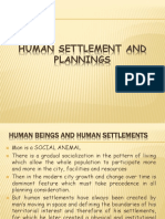 Human Settlement and Plannings