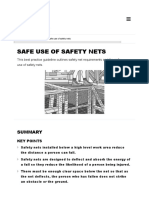 Safe Use of Safety Nets Worksafe Construction