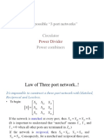 13-POWER DIVIDERS CIRCULATORS-07-Aug-2019Material - I - 07-Aug-2019 - Lecture - 15 - Power - Dividers - Part-1