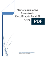 Memoria Explicativa Proyecto El Arenal